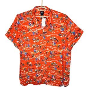Disney Torrid Lilo & Stitch Tiki Hawaiian Button Down Shirt 5X - NWT